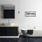 Stupell Industries Seat Yourself Bathroom Sign Framed Floater Canvas Wall Art